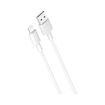 kábel XO NB156 USB - Lightning 1,0 m 2,4A biely
