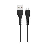 kábel XO NB165 MicroUSB-USB čierny (1m 3A)