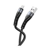 kábel XO NB209 MicroUSB-USB čierny (1m 2A)