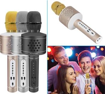 karaoke mikrofón / BT reproduktor PROMATE VOCALMIC 3, Bluetooth 4.2, 6W, zlatá farba