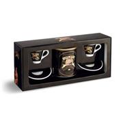 Káva UNIVERSAL ROYAL darčekový set – káva mletá 250g plechovka + 2x šálka espresso