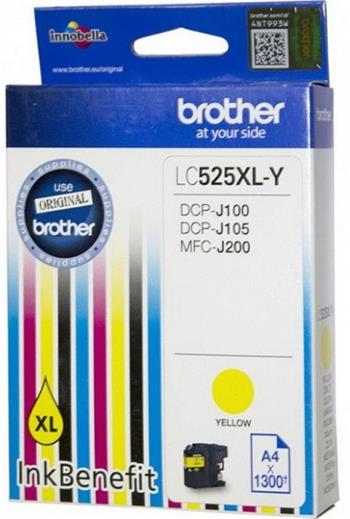 kazeta BROTHER LC-525XL Yellow DCP-J100/J105, MFC-J200 (1300 str.)
