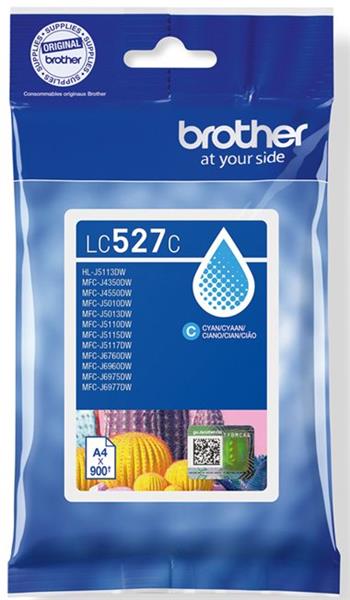 kazeta BROTHER LC-527 Cyan MFC-J5010DW/J5110DW/J6975DW/J6977DW (900 str.)
