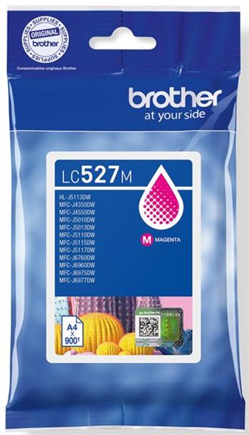 kazeta BROTHER LC-527 Magenta MFC-J5010DW/J5110DW/J6975DW/J6977DW (900 str.)