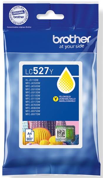 kazeta BROTHER LC-527 Yellow MFC-J5010DW/J5110DW/J6975DW/J6977DW (900 str.)