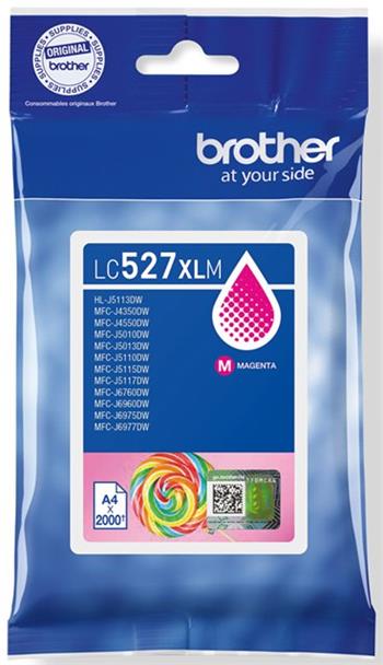 kazeta BROTHER LC-527XL Magenta MFC-J5010DW/J5110DW/J6975DW/J6977DW (2000 str.)