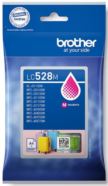 kazeta BROTHER LC-528 Magenta MFC-J5010DW/J5110DW/J6975DW/J6977DW (5000 str.)