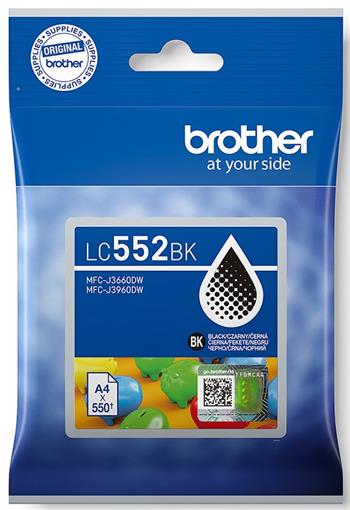kazeta BROTHER LC-552 Black MFC-J3660DW/J3960DW (550 str.)