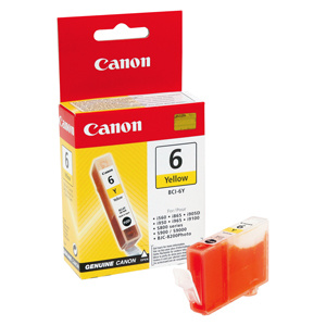 kazeta CANON BCI-6Y yellow Pixma iP4000/5000/6000D, MP750/780 (390 str.)