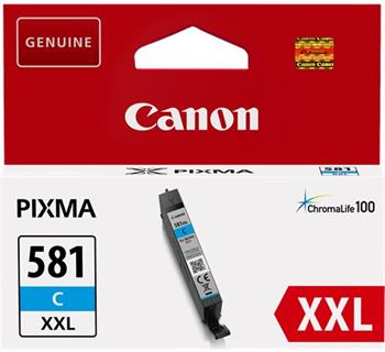 kazeta CANON CLI-581C XXL cyan TS6150/TS8150/TR7550/TR8550 (830 str.)