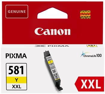 kazeta CANON CLI-581Y XXL yellow TS6150/TS8150/TR7550/TR8550 (830 str.)