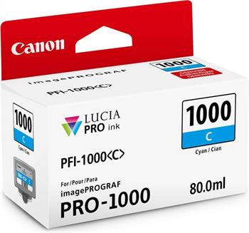 kazeta CANON PFI-1000C Cyan iPF PRO-1000 (80 ml)