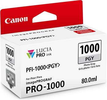 kazeta CANON PFI-1000PGY Photo Gray iPF PRO-1000 (80 ml)