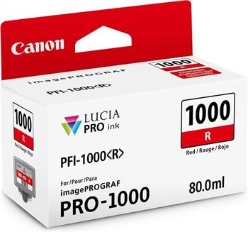kazeta CANON PFI-1000R Red iPF PRO-1000 (80 ml)