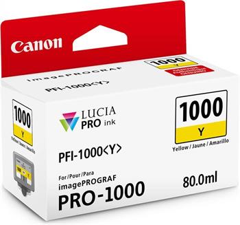 kazeta CANON PFI-1000Y Yellow iPF PRO-1000 (80 ml)