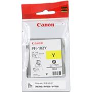 kazeta CANON PFI-102Y yellow iPF 500/510/600/605/610/650/655/700/710/720/750/755/760/765, LP 17/24 (130 ml)