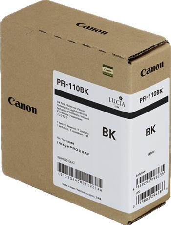 kazeta CANON PFI-110BK black iPF TX-2000/2100/3000/3100/4000/4100 (160 ml)