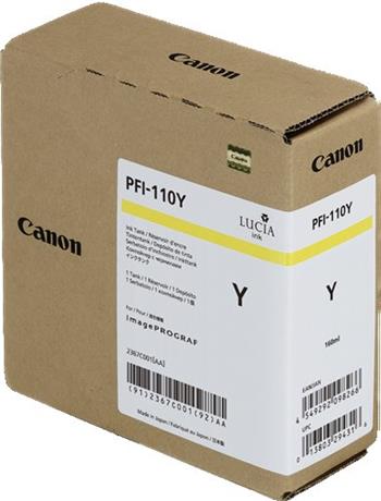 kazeta CANON PFI-110Y yellow iPF TX-2000/2100/3000/3100/4000/4100 (160 ml)