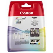 kazeta CANON PG-510BK black + CL-511C color MP240/250/260/270/490, iP 2700