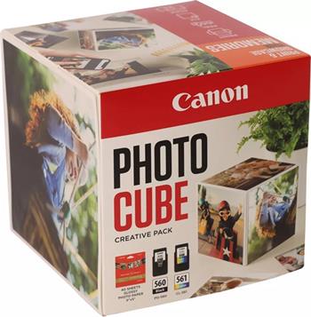 kazeta CANON PG-560 black + CL-561 color PHOTO CUBE WHITE ORANGE TS5350/TS5351/TS5352/TS5353