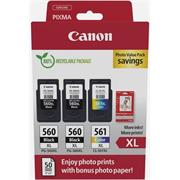 kazeta CANON PG-560 XL black (2x) + CL-561 XL color (1x) TS5350/TS5351/TS5352/TS5353 + GP501 10x15