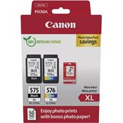 kazeta CANON PG-575 XL black + CL-576 XL color PIXMA TS3550i/TS3551i, PIXMA TR4750i/TR4751i + GP501 10x15