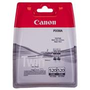 kazeta CANON PGI-520PGBK black TWIN MP 540/620/630/980, iP 3600/4600 (2ks)