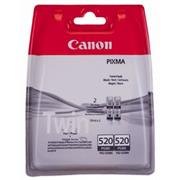 kazeta CANON PGI-520PGBK black TWIN MP 540/620/630/980, iP 3600/4600 (2x 341 str.)