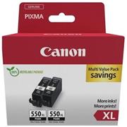 kazeta CANON PGI-550PGBK XL black TWIN MG 5450/6350, iP 7250, MX 925 (2x 500 str.)
