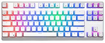 Klávesnica Modecom LANPARTY PUDDING EDITION VOLCANO RGB Blue Switch White