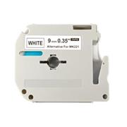 kompatibilná páska pre BROTHER MK-221 čierne písmo, biela páska Tape (9mm)