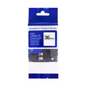kompatibilná páska pre BROTHER TZ365 biele písmo, čierna páska Tape (36mm)