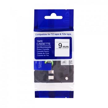 kompatibilná páska pre BROTHER TZE-D21 čierne písmo, signálna zelená páska Tape (9mm)