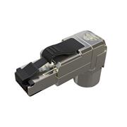 Konektor MPTL 90° RJ45 CAT5E STP samorezný SXRJ45-5E-STP-BK-SA-U