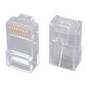 Konektor RJ45 CAT5E UTP 8p8c netienený neskladaný na lanko KRJ45/5, cena za kus, balenie 100ks