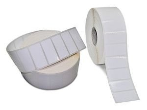 Labels, Zebra, Synthetic, PolyE 3100T Gloss, W: 50.8 mm, H: 25.4 mm, D: 127 mm, C: 25.4 mm