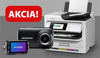 MFP atrament EPSON WorkForce Pro WF-C5890DWF + NEXTBASE 222G - kamera do auta, FullHD, GPS