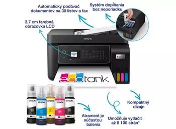 MFP "ecoTANK" farebné atramentové EPSON L5310, ADF, Wi-Fi, Ethernet, FAX