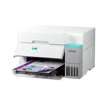 MFP "ecoTANK" farebné atramentové EPSON L6376 (biela), DUPLEX, ADF, Wi-Fi, Ethernet