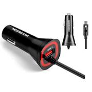 MODECOM Autonabíjačka Quick Charge s podsvietením, USB + Typ C, ZT-MC-KULC-02