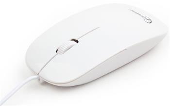 myš GEMBIRD optická, biela, 1200 DPI, USB