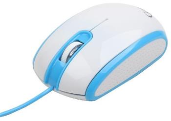 myš GEMBIRD optická, bielo-modrá, 1200 DPI, USB
