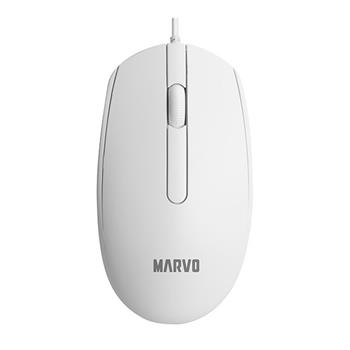 Myš Marvo MS003 optická, 1000 dpi , USB, biela