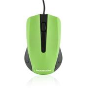 Myš Modecom optická MC-M9, 1000 DPI, USB (čierno-zelená)