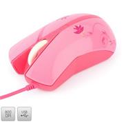 Myš  Modecom Y-1 Art Pink 800 dpi USB