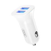 nabíjačka do auta XO TZ10  2USB/2A/12W biela + micro USB kábel