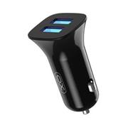 nabíjačka do auta XO TZ10 2USB/2A/12W čierna + lightning kábel