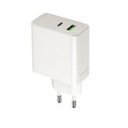 nabíjačka Setty LSI-01, PD+QC, USB + USB-C 45W biela