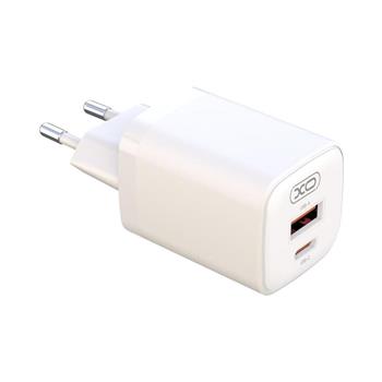 nabíjačka XO L96 1Typ C(PD)+1USB(QC)/5A/30W biela