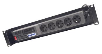 Napájací panel ACAR A-504, 3 m, 5 pozícií, s prepäťovou ochranou vrátane vane ACAR-A-504-V